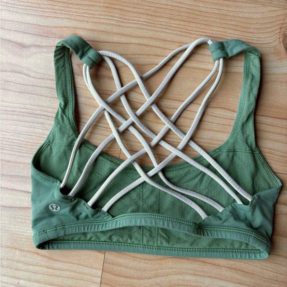 Lululemon Green Sports Bra - Picture 2 of 5